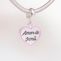 Berloque Amor de Irmã Prata 925