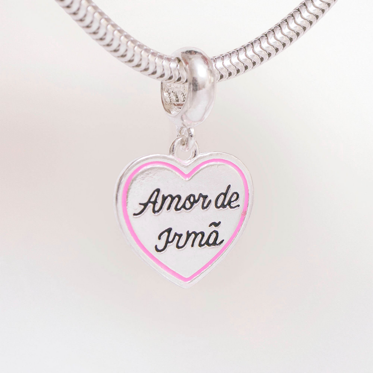 Berloque Amor de Irmã Prata 925