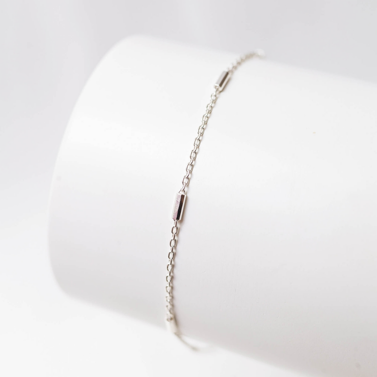 Pulseira Cartier Alternada 18cm Prata 925