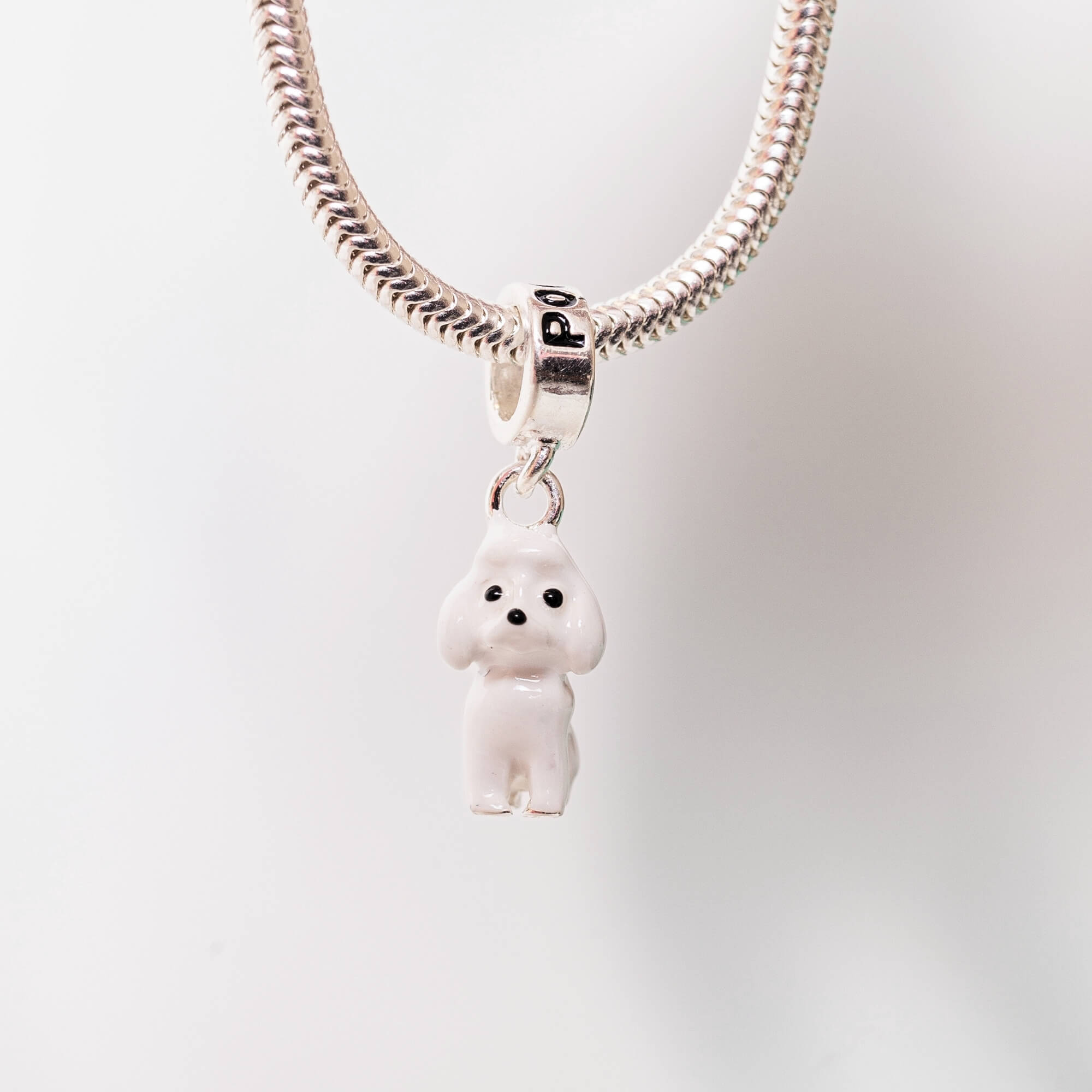 Berloque Cachorro Poodle Prata 925