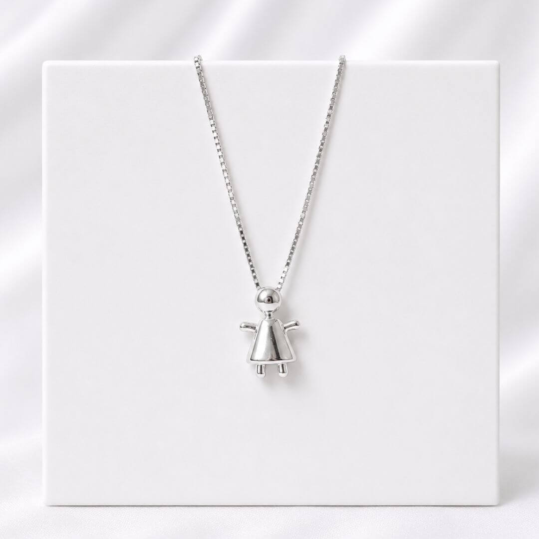 Colar Menina Lisa Prata 925