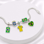 Berloque Camisa 10 Brasil Prata 925