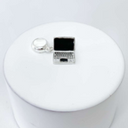 Berloque Notebook Prata 925