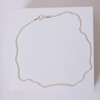 Corrente Cordão Baiano Médio 40cm Prata 925