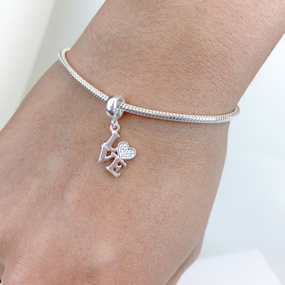 Berloque LOVE Prata 925