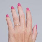 Anel V Liso Minimalista Prata 925