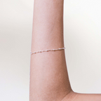 Pulseira de Prata 925 Veneziana Com Bolinhas