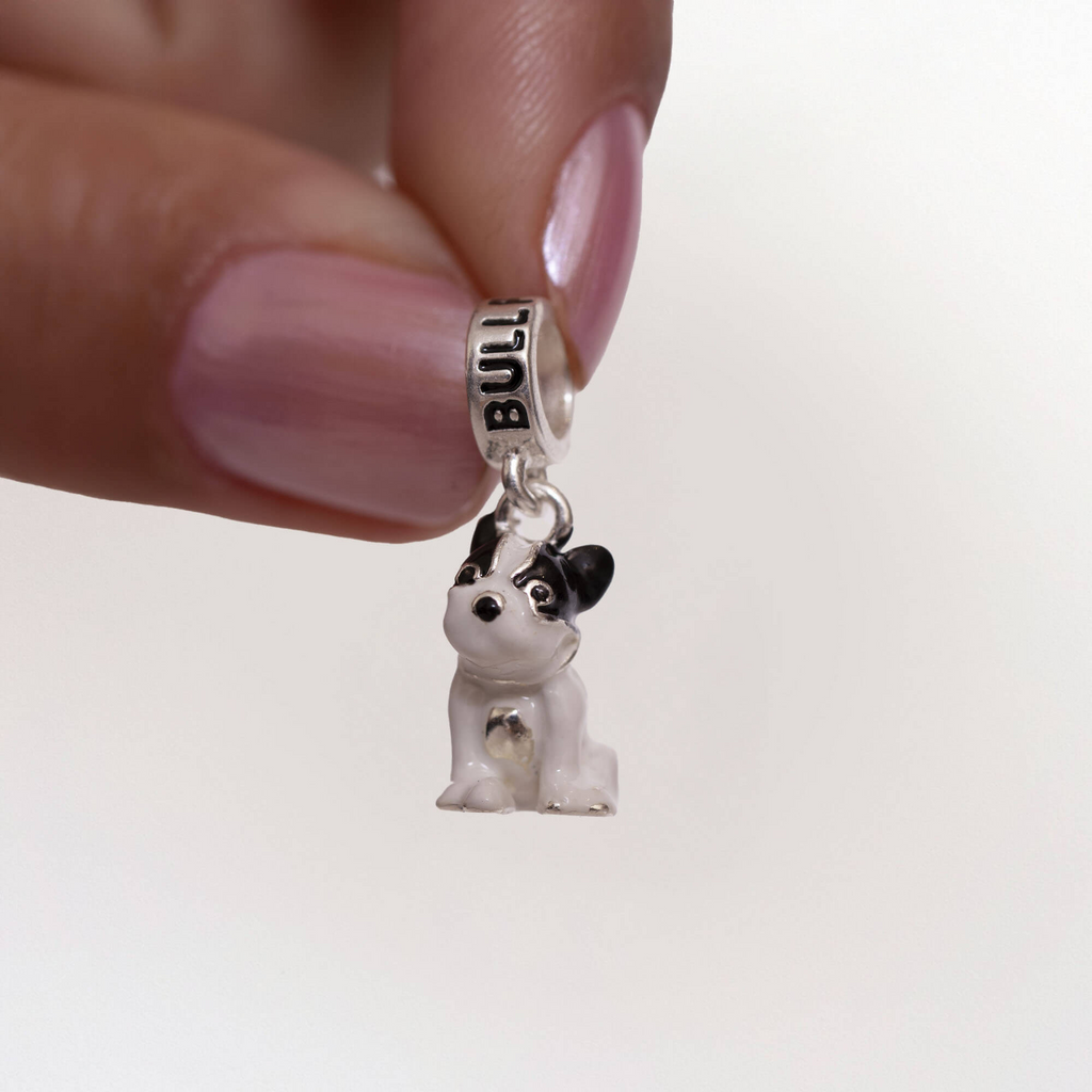 Berloque Cachorro BullDog Francês Prata 925