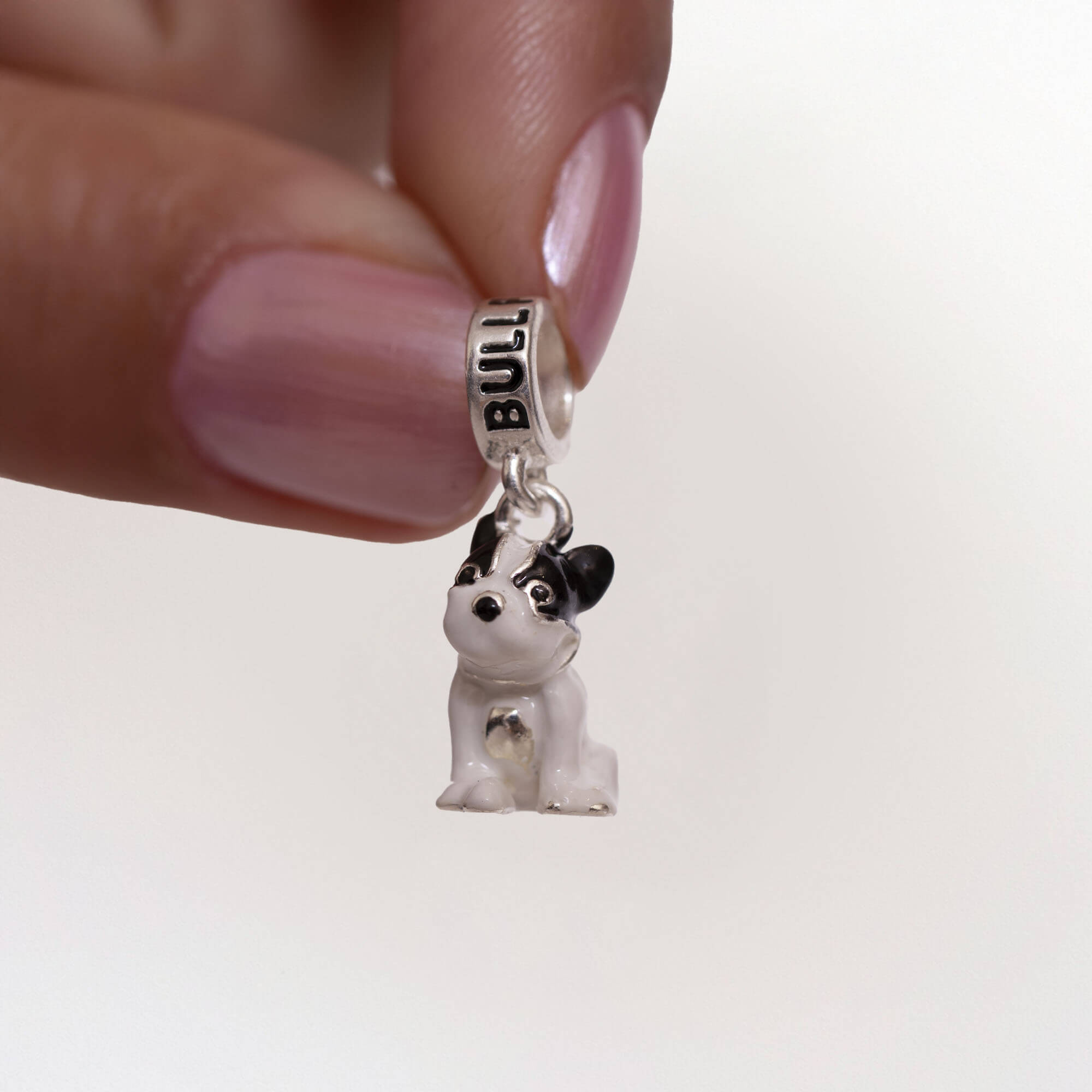 Berloque Cachorro BullDog Francês Prata 925