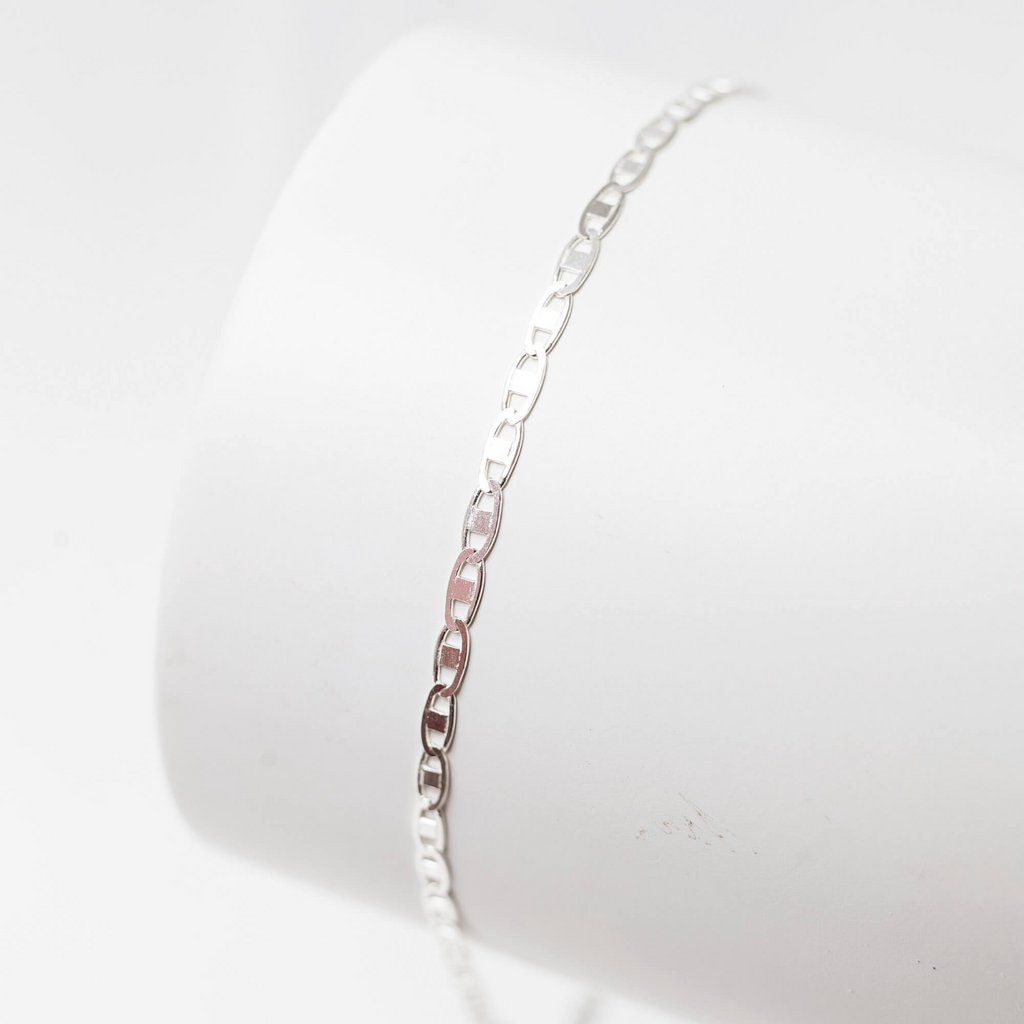 Pulseira Piastrine 18cm Prata 925