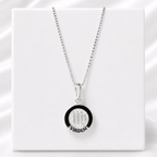 Colar Medalha Signo Virgem 45 cm Prata 925