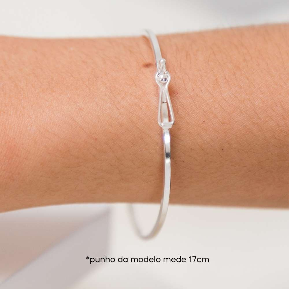 Bracelete Fio Quadrado 2mm Prata 925