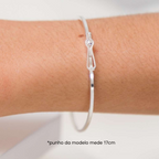 Bracelete Fio Quadrado 2mm Prata 925